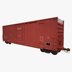 a405 boxcar rails cargo 3d model