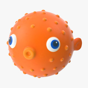 3d model of bath toy fish -