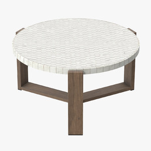 3d patio coffee table 03 model