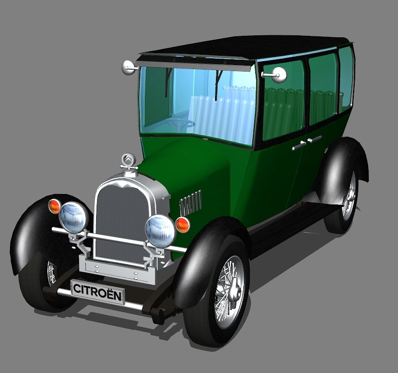 3d model of car citroen b14g