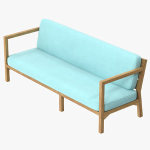 patio couch 01 3d model