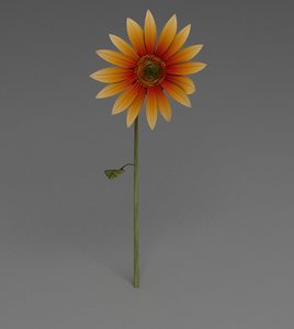 3ds sunflower nature