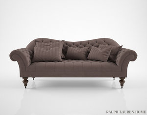 3d model ralph lauren hayden sofa