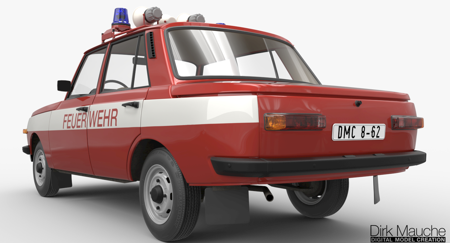 3d model wartburg 353 feuerwehr