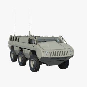 mbombe armoured fighting 3d model