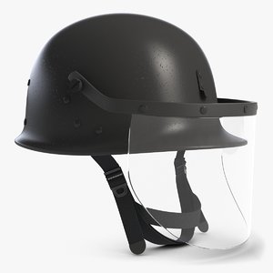 3d model riot helmet