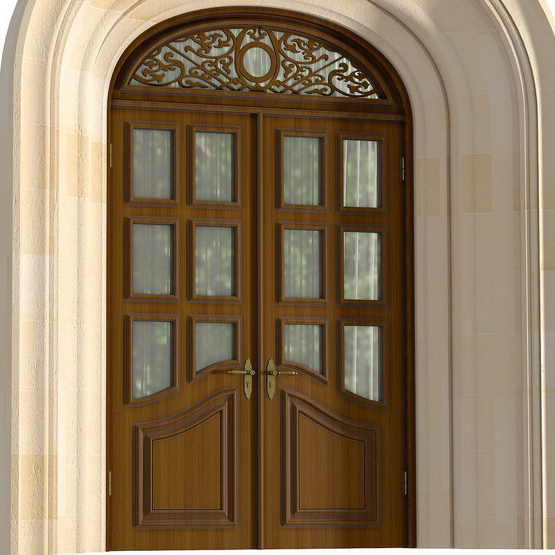 3d max doors windows style modern