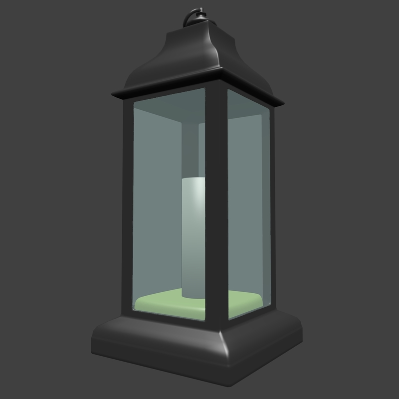 3d model lantern simple