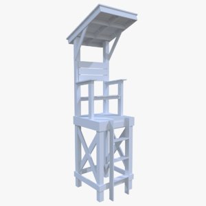 3dsmax lifeguard tower