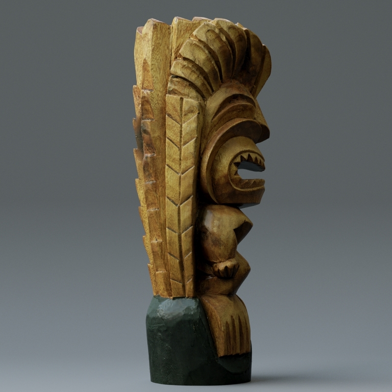 3d tiki totem model