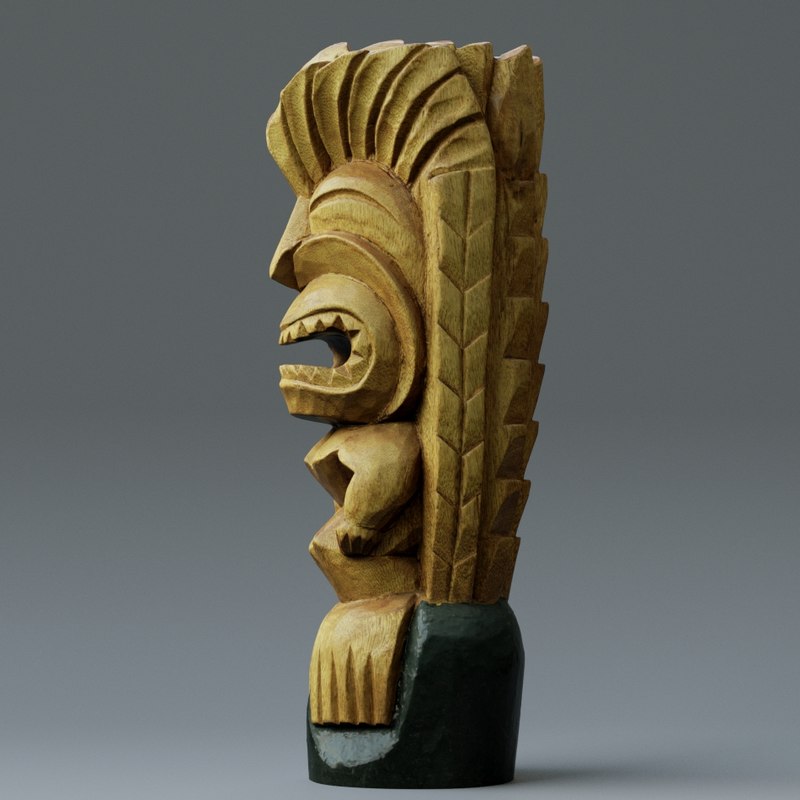 3d tiki totem model