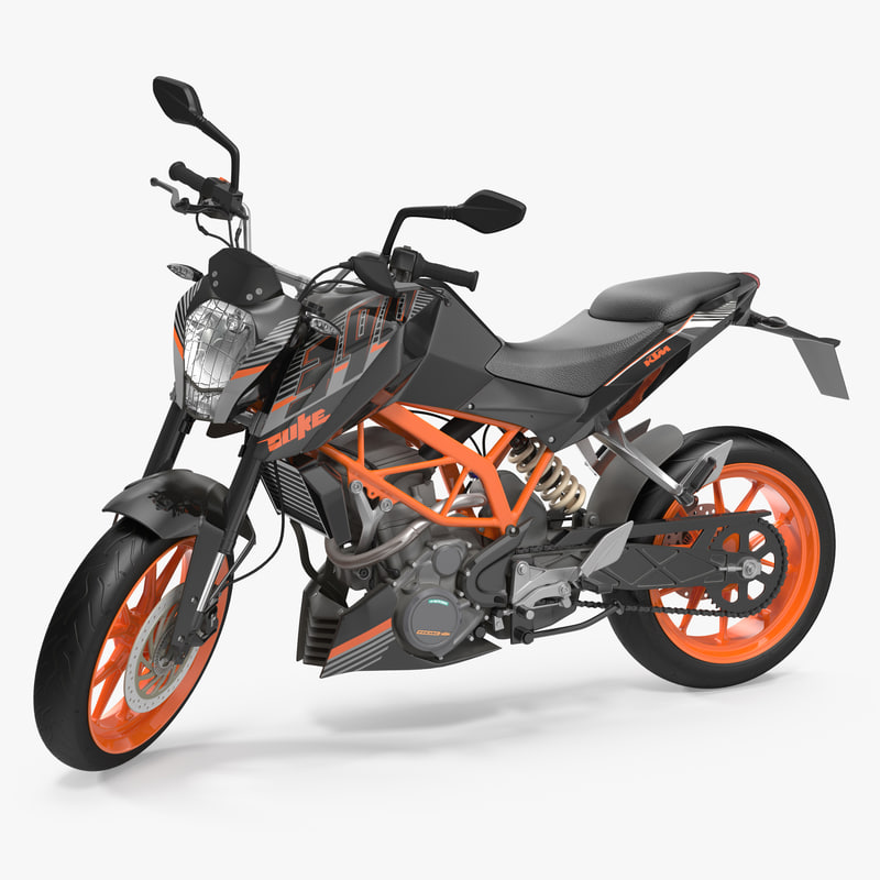 3d max motorcycle ktm duke 390