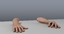 rigged human hands female c4d