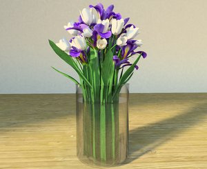 flowers vase 3ds