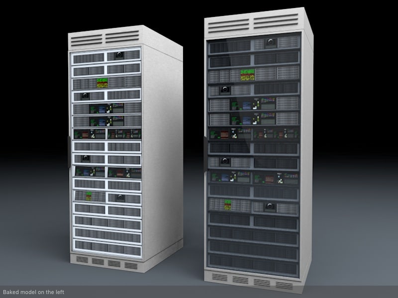 3d server unit model