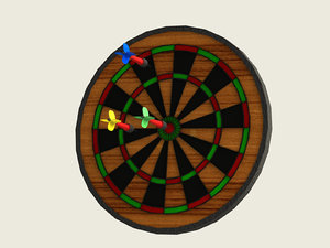 3d dart board