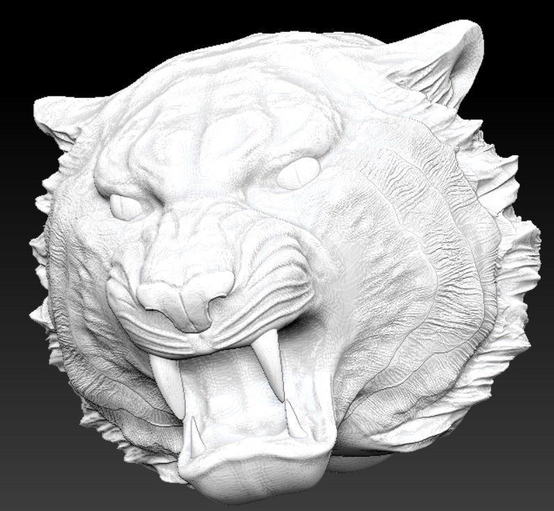 Tiger Head 3d Model