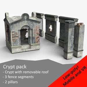 3d model of crypt zombie shooters