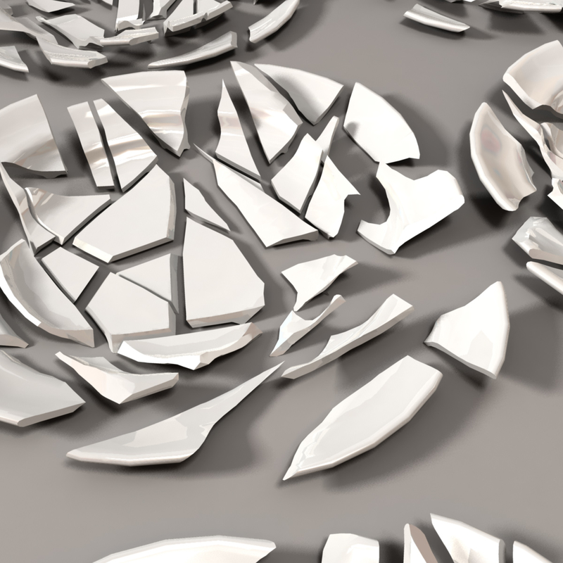 3d model smashed plates