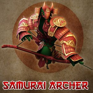 samurai archer 3d model