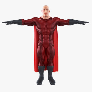 costume super hero fbx