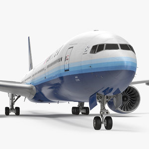 3d model boeing 777-9x united airlines