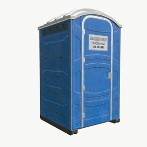 mobile toilet 3d model