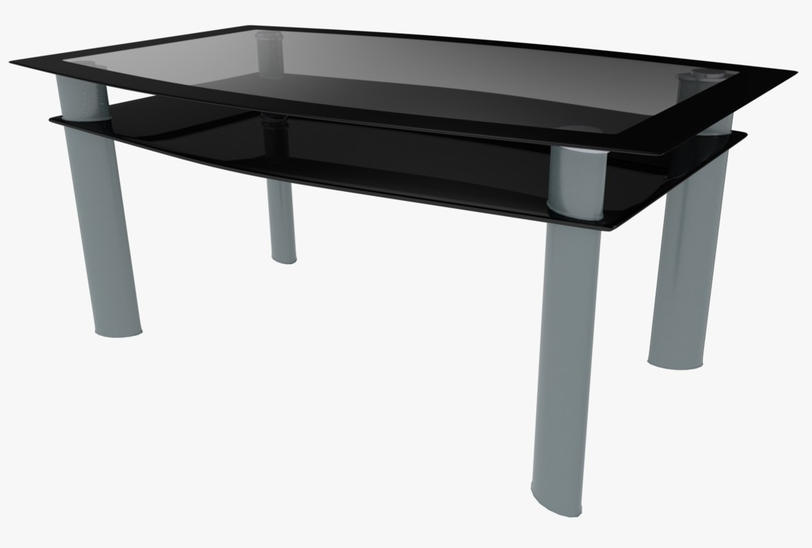 3d model modern table glass