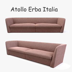 3d erba italia atollo modern sofa model