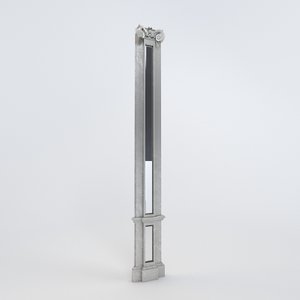 silver pilaster 3d max
