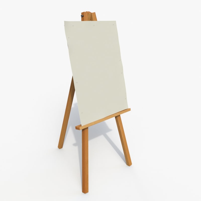 easel 3d model