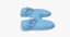 newborn mittens 01 blue 3d obj