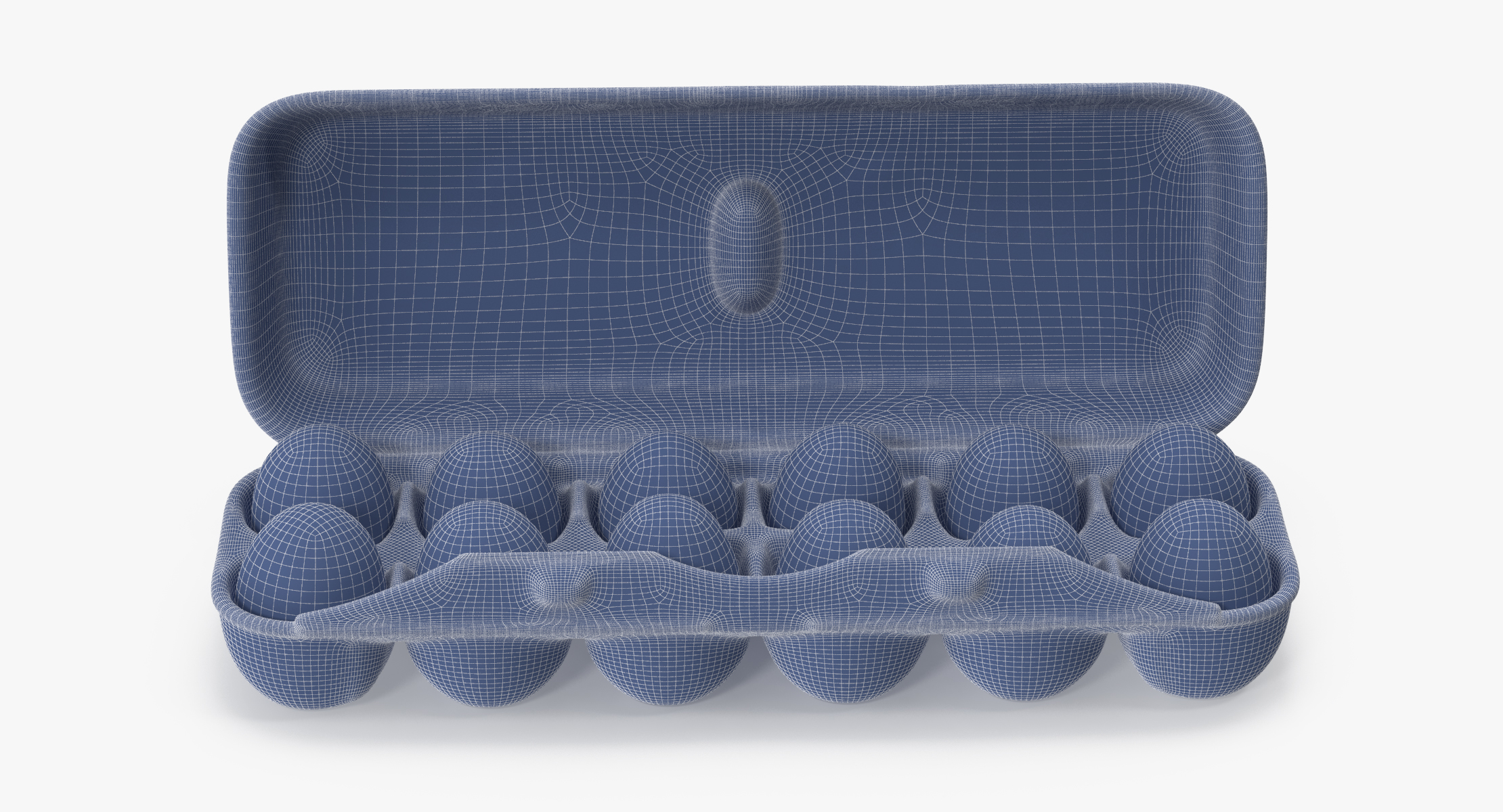 egg container 02 open 3d model