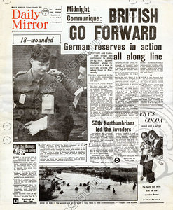 WWII Newspaper: June 9th 1944