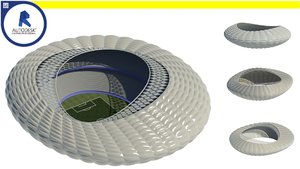 3d parametric stadium - computational model