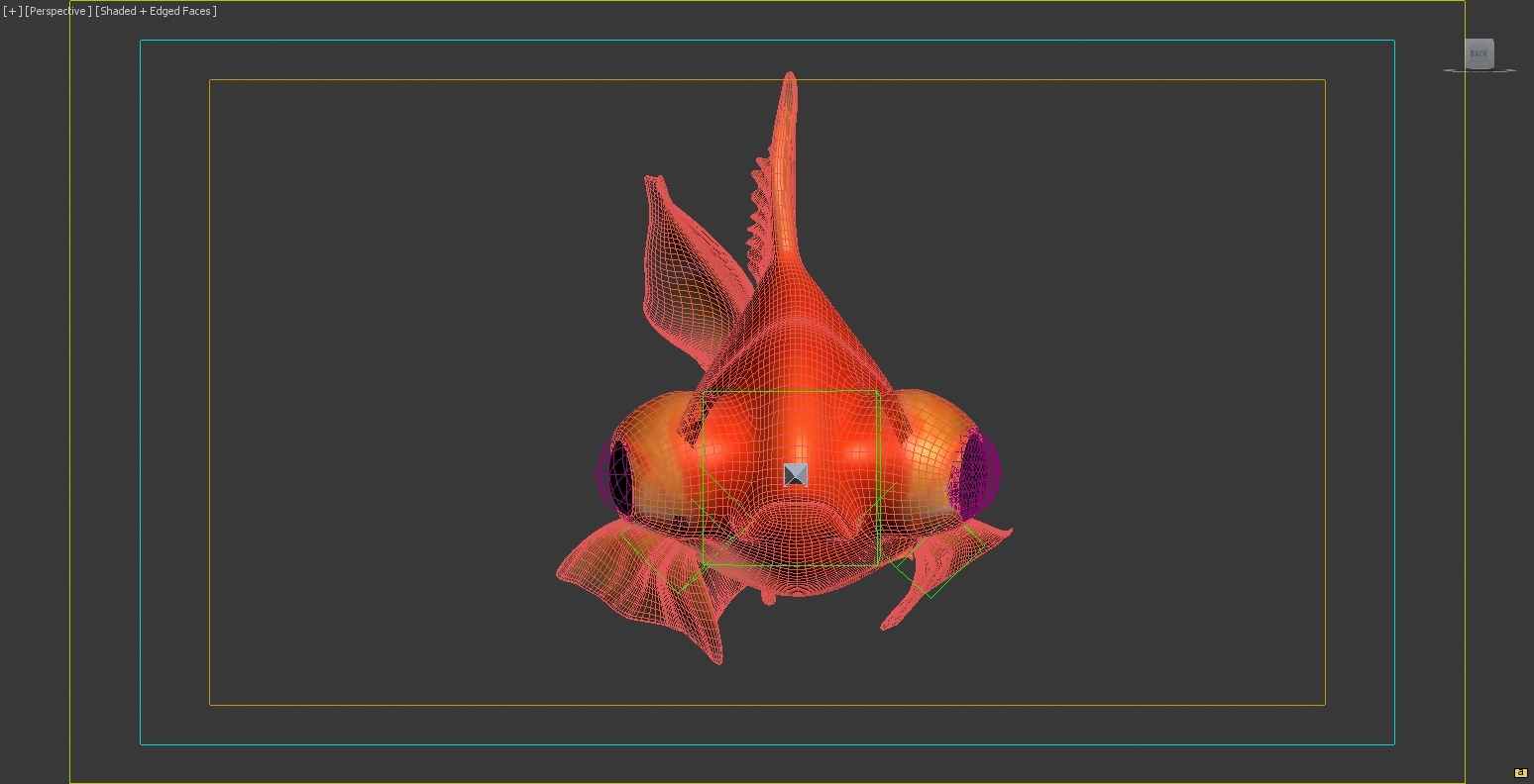 金鱼完全成熟的变形动物3d模型