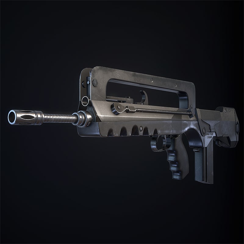 3d famas assault rifle model