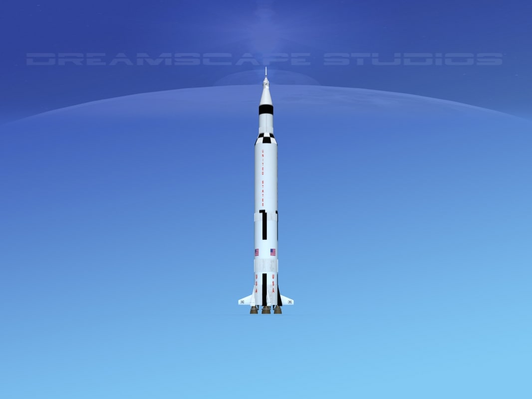 Saturn V Rocket 3d Model