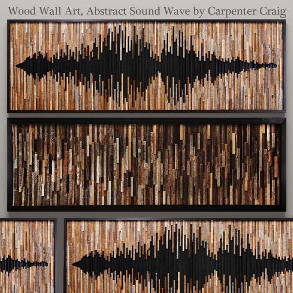 3d Model Wood Wall Art