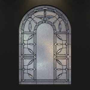 stained-glass arc 3 frosted glass 3d model
