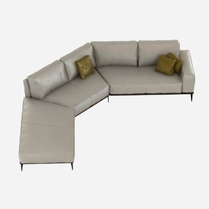 sofa cierre aida corner 3d 3ds