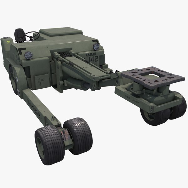 munition loader mhu-83 unit 3d model Munitions Lift Truck MHU-83 / Bomb Loa...