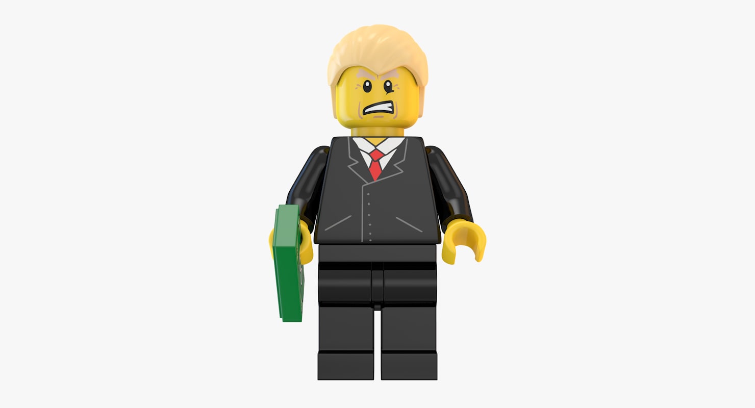 donald trump lego 3d model