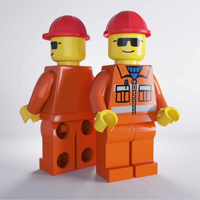 lego worker minifigure