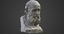 old man bust 3d max
