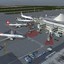 3d model of airport vehicles planes air