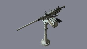 m2 browning 3d model