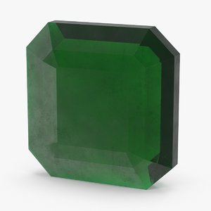 square emerald 3d model