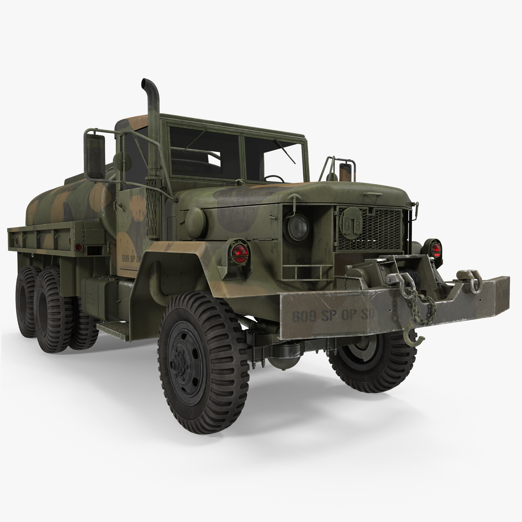 fuel tank truck m49 3d模型3d模型