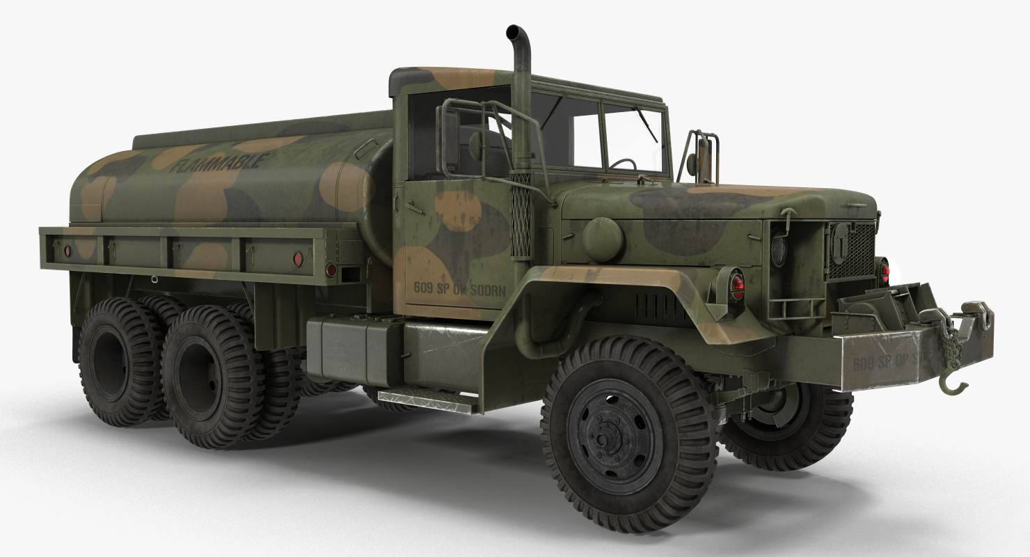 fuel tank truck m49 3d模型3d模型